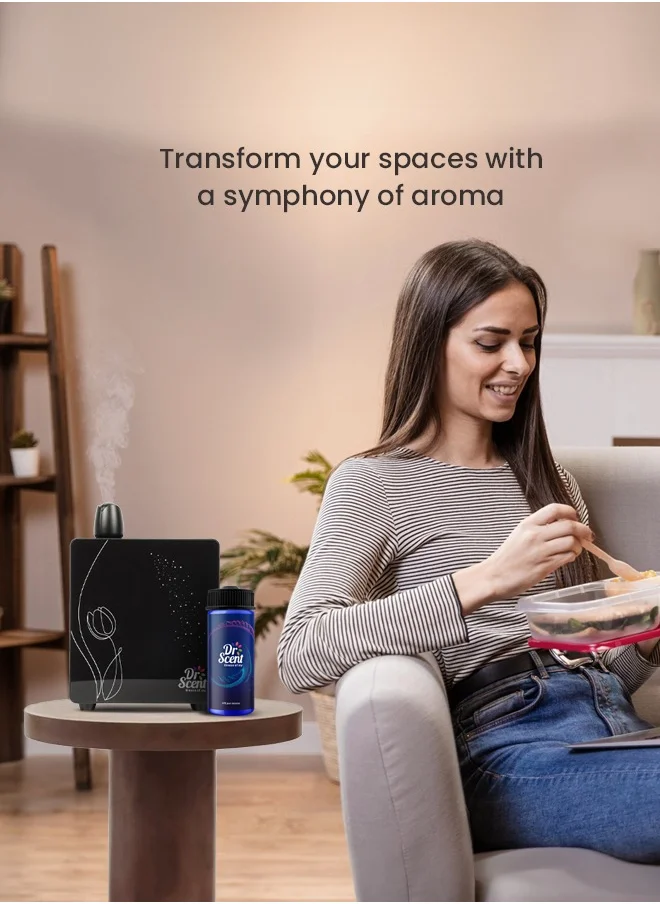 Dr Scent Breeze of Joy, Diffuser Aroma Leather Feel the Distinctive Notes of dry wood, juniper berries, and mate, with a hint of amber. (170ml)