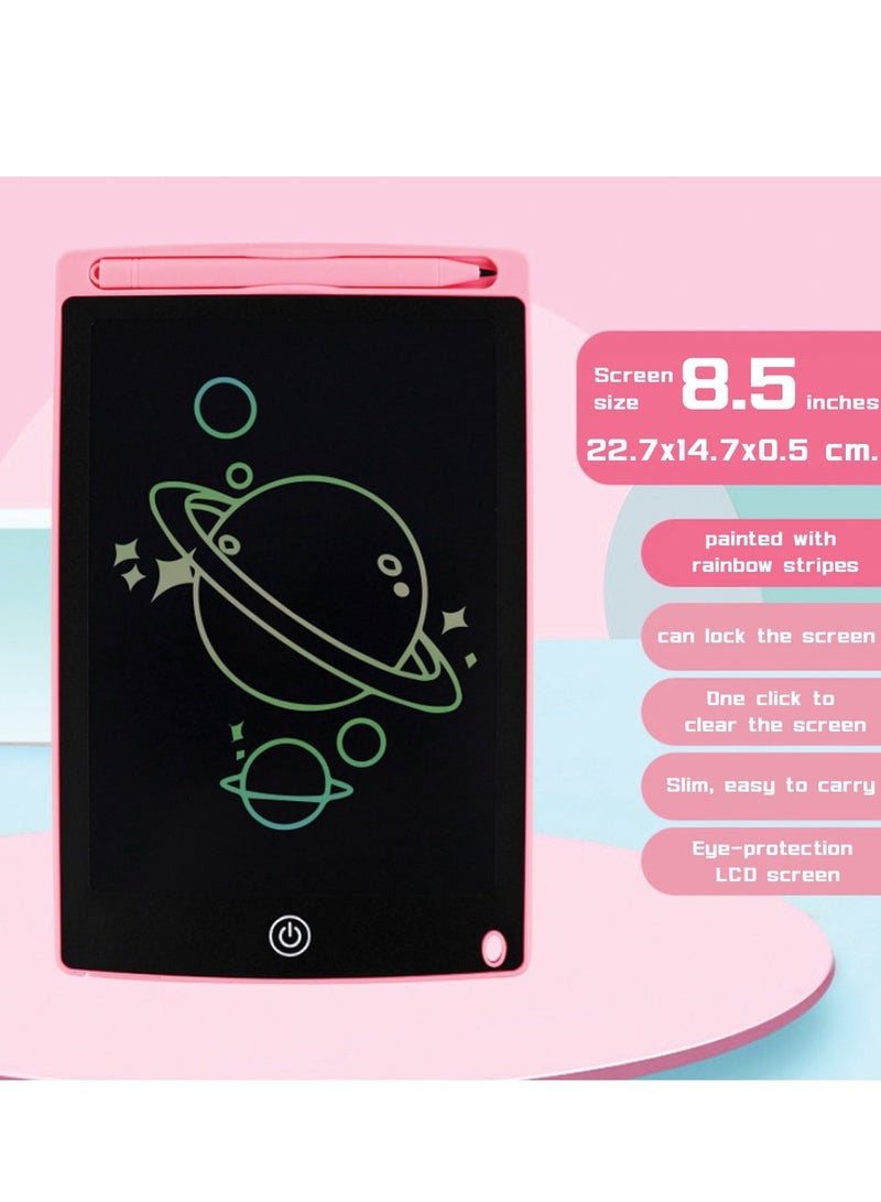 Children's LCD Writing Board 8.5-Inch, Graffiti Board With Professional Pen, Color Screen Electronic Drawing Board, ABS Reinforced Frame Anti-Fall Resistance,For Learning ,Drawing Educational Toys  - Image 1