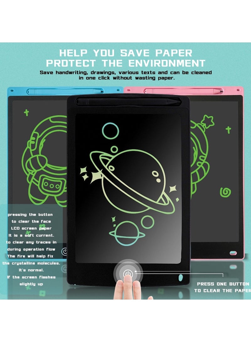 Children's LCD Writing Board 8.5-Inch, Graffiti Board With Professional Pen, Color Screen Electronic Drawing Board, ABS Reinforced Frame Anti-Fall Resistance,For Learning ,Drawing Educational Toys  - Image 2