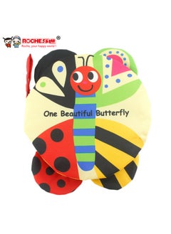 Generic Cubs Three-dimensional Cloth Book Baby Baby Bedtime Parent-child Interactive Story Book Enlightenment Pre-school Education Cloth Book Toy-Color:English Butterfly Book  - Image 1