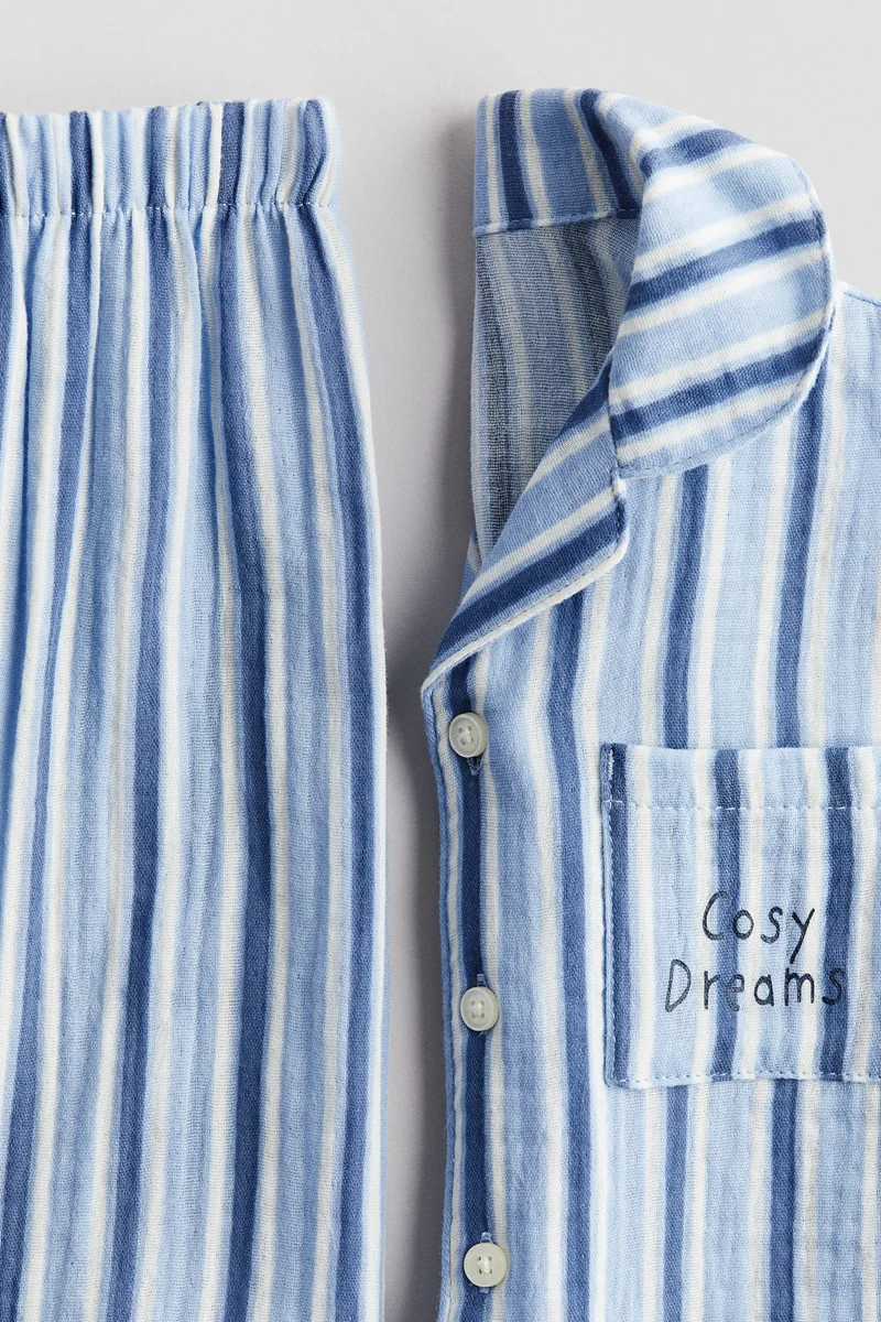 H&M Printed cotton muslin pyjamas