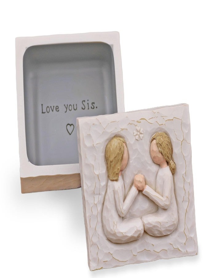 AcowSpt Birthday Gifts for Women, Sister Gifts, Friendship Gift, Best Friend Gift, Valentines Day Gifts for Sister, Sculpted Hand-Painted Keepsake Box - Image 1