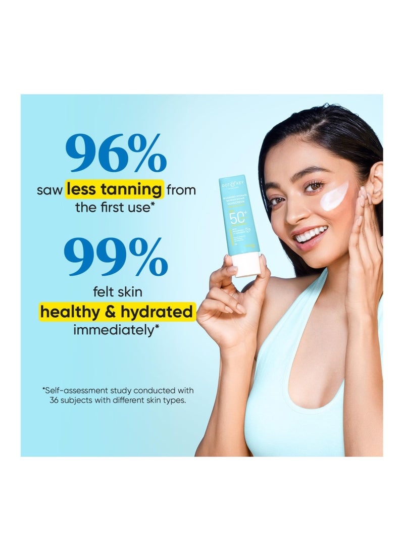 Dot & Key Blueberry Hydrate Barrier Repair Sunscreen Spf 50+,Pa++++|For Dry&Sensitive Skin|Non - Greasy Finish|No White Cast|Uv&Blue Light Protection|Broad Spectrum|For Women&Men|50G, 1 Count - Image 4