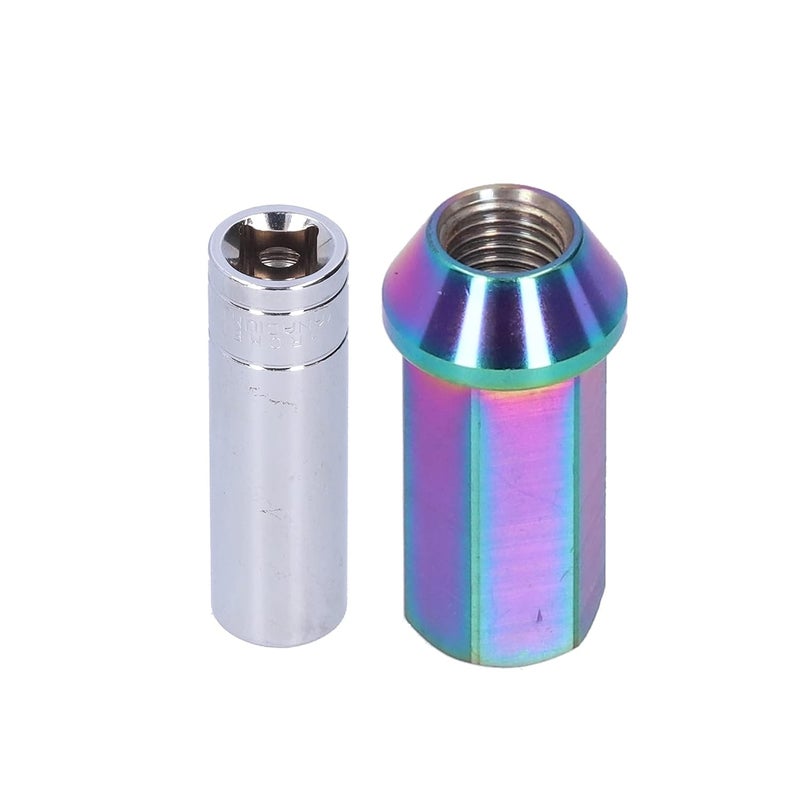 Colorful Steel Heat Treated Wheel Lug Nuts 20PCS for Car Modification - Image 3