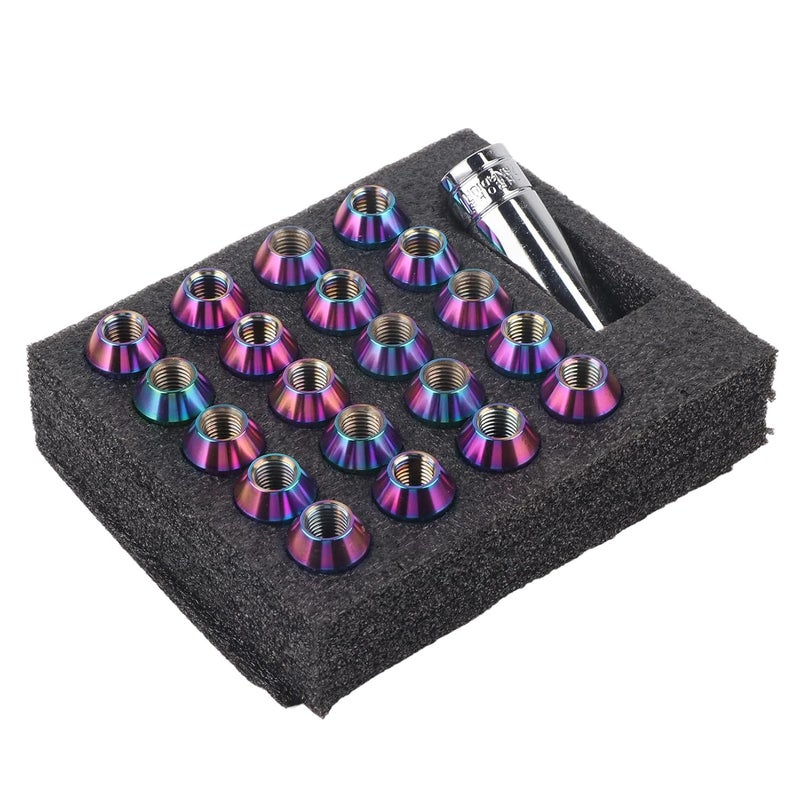 Colorful Steel Heat Treated Wheel Lug Nuts 20PCS for Car Modification - Image 5