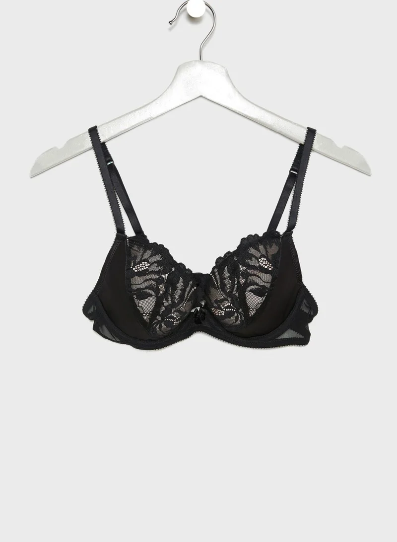 Ann Summers Lace Satin Bra