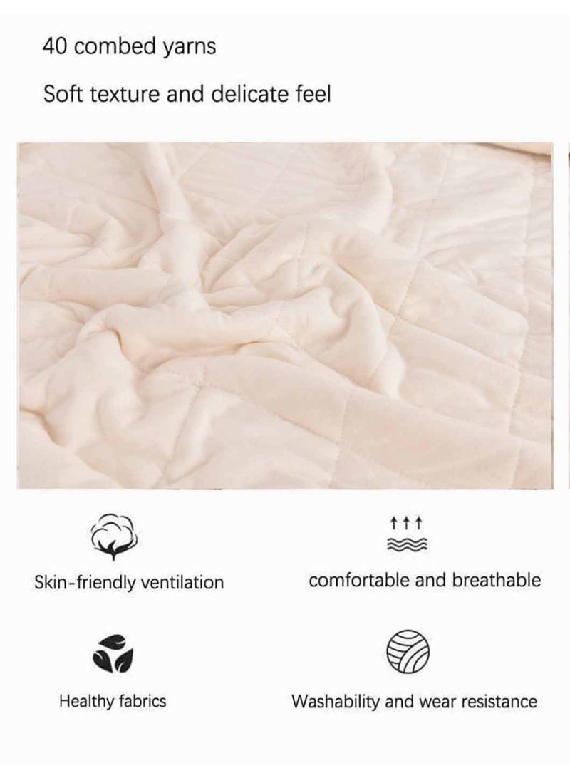 Kids Quilt, Pure Cotton Baby ThinBlanket, Four Seasons All Year AirConditioning Quilt, Pure Cotton FillingWashable Baby Cover Blanket,120x150cm Toddler Thin Quilt - Image 4