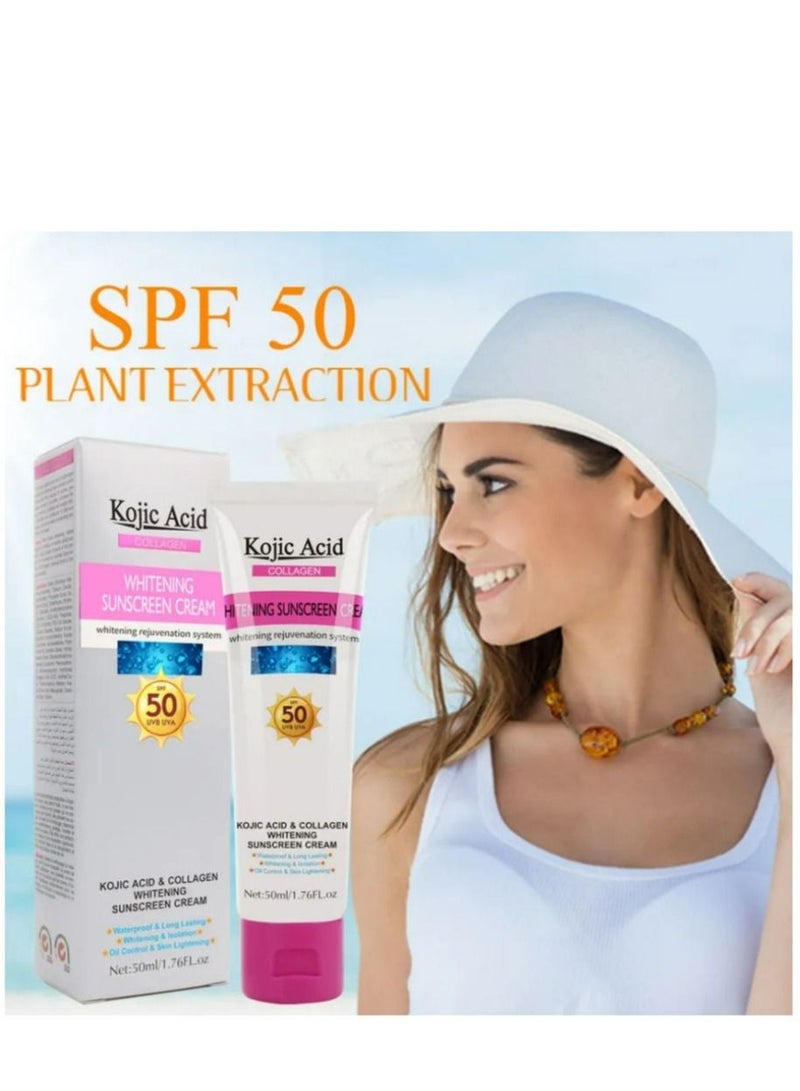 GUANJING Physical Sunscreen Kojic Acid Whitening Sunblock - Image 1