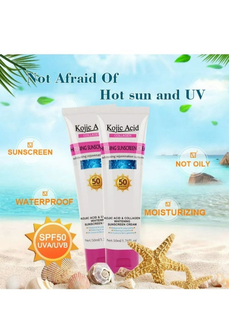 GUANJING Physical Sunscreen Kojic Acid Whitening Sunblock - Image 5