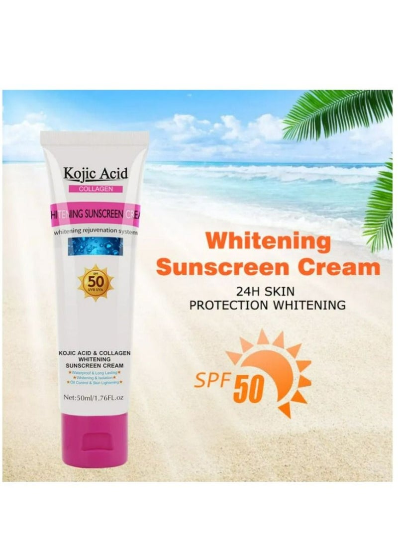 GUANJING Physical Sunscreen Kojic Acid Whitening Sunblock - Image 3