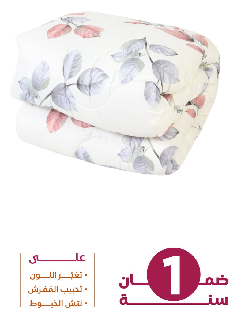 هوم فيو طقم مفرش سرير صيفي نفرين 4 قطع 240 × 240 سم – نعومة وانتعاش لنوم مريح في الأجواء الحارة  - Image 5
