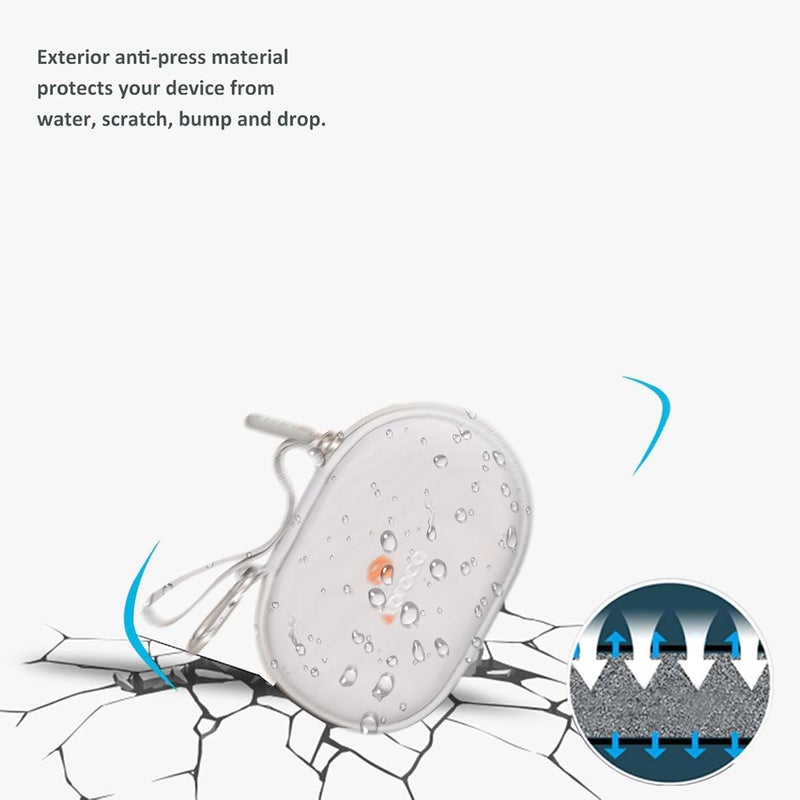 Aproca حافظة تخزين صلبة محمولة رمادية من Aproca لفأرة Logitech G502 X Plus Lightspeed اللاسلكية البصرية - Image 5