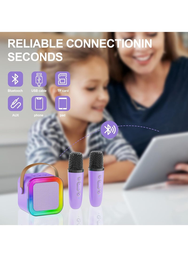 Arabest Mini Karaoke Machine for Adults, Portable Bluetooth Speaker with Wireless Karaoke Microphone, Toys for 3-12 Years Old Boys Girls - Image 3