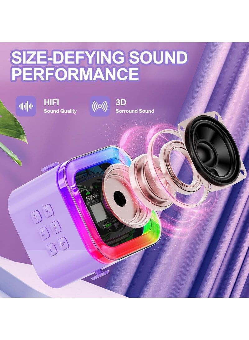 Arabest Mini Karaoke Machine for Adults, Portable Bluetooth Speaker with Wireless Karaoke Microphone, Toys for 3-12 Years Old Boys Girls - Image 5