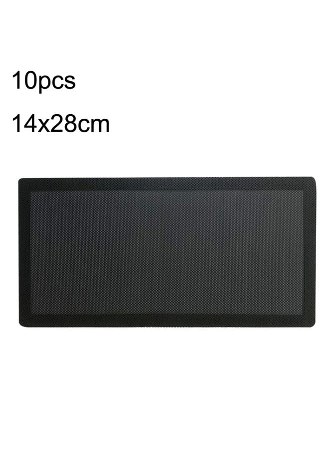 BURAQ 10pcs 14x28cm Encryption Version PVC Cooling Fan Dust Net Desktop Computer Industrial Fan Filter Cover  - Image 1