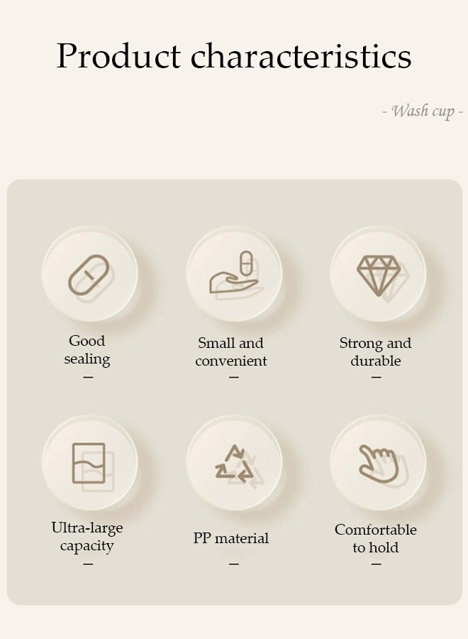 DUNISO حافظة فرشاة الأسنان للسفر، كوب فرشاة أسنان محمول متعدد الوظائف، حامل فرشاة أسنان، تصميم كوب مقسم، مناسب للتخييم، السفر، المنزل، المدرسة، الأعمال، الحمام - Image 5