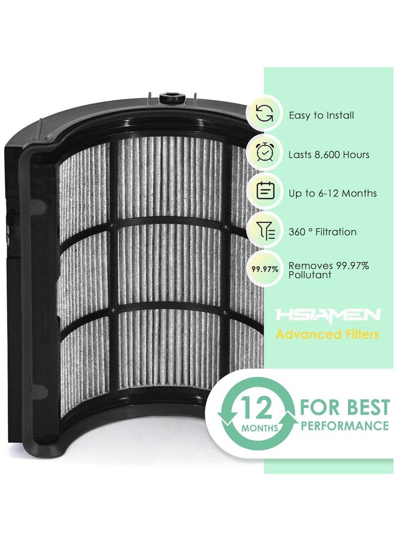 Captaintech Replacement Filter for Dyson Air Purifier with Cleaning Brush, H13 Grade HEPA + Carbon Filter Compatible with HP04 TP04 DP04 PH04 HP09 TP09 HP07 TP07 HP06 TP06 - Image 3