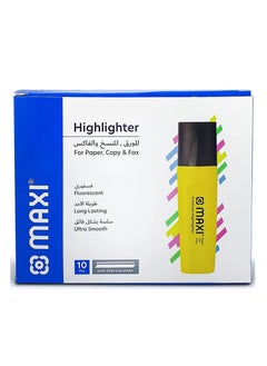 Maxi 10-Piece Highlighter Yellow  - Image 1