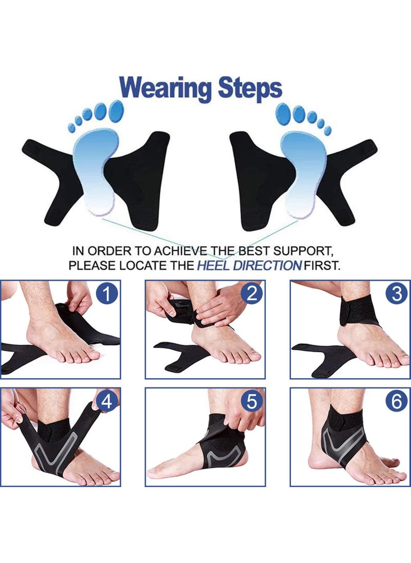 Sweet seven Breathable Neoprene Ankle Support - Compression Brace for Sports Protection, Arthritis, Plantar Fasciitis, Men & Women  - Image 5