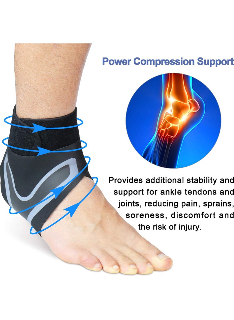 Sweet seven Breathable Neoprene Ankle Support - Compression Brace for Sports Protection, Arthritis, Plantar Fasciitis, Men & Women  - Image 4