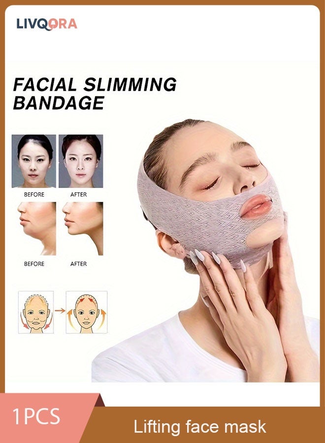 LIVQORA Face Lifting Strap,Chin and Cheek Lifting Bandage for a Youthful Appearance, Sleeping Mask Strap Band, Perfect Women's Gift - Image 1