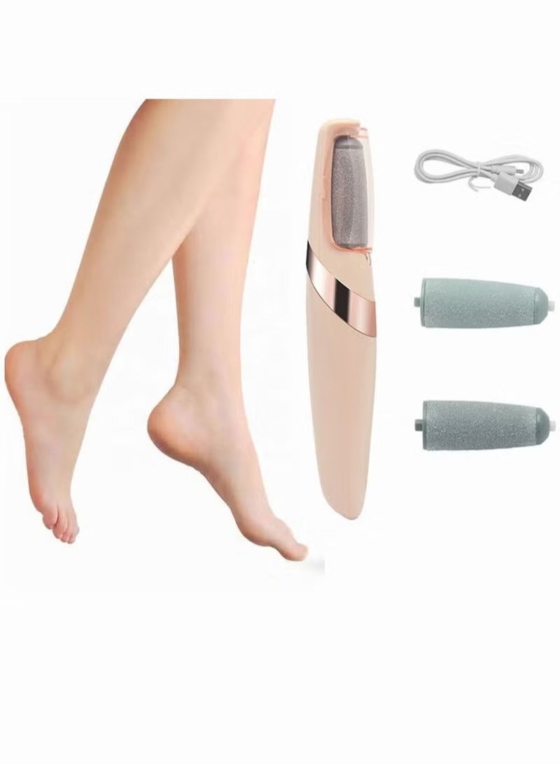 Electric Foot Grinder with 2 Roller Heads for Removing Dead Skin and Calluses - Image 1