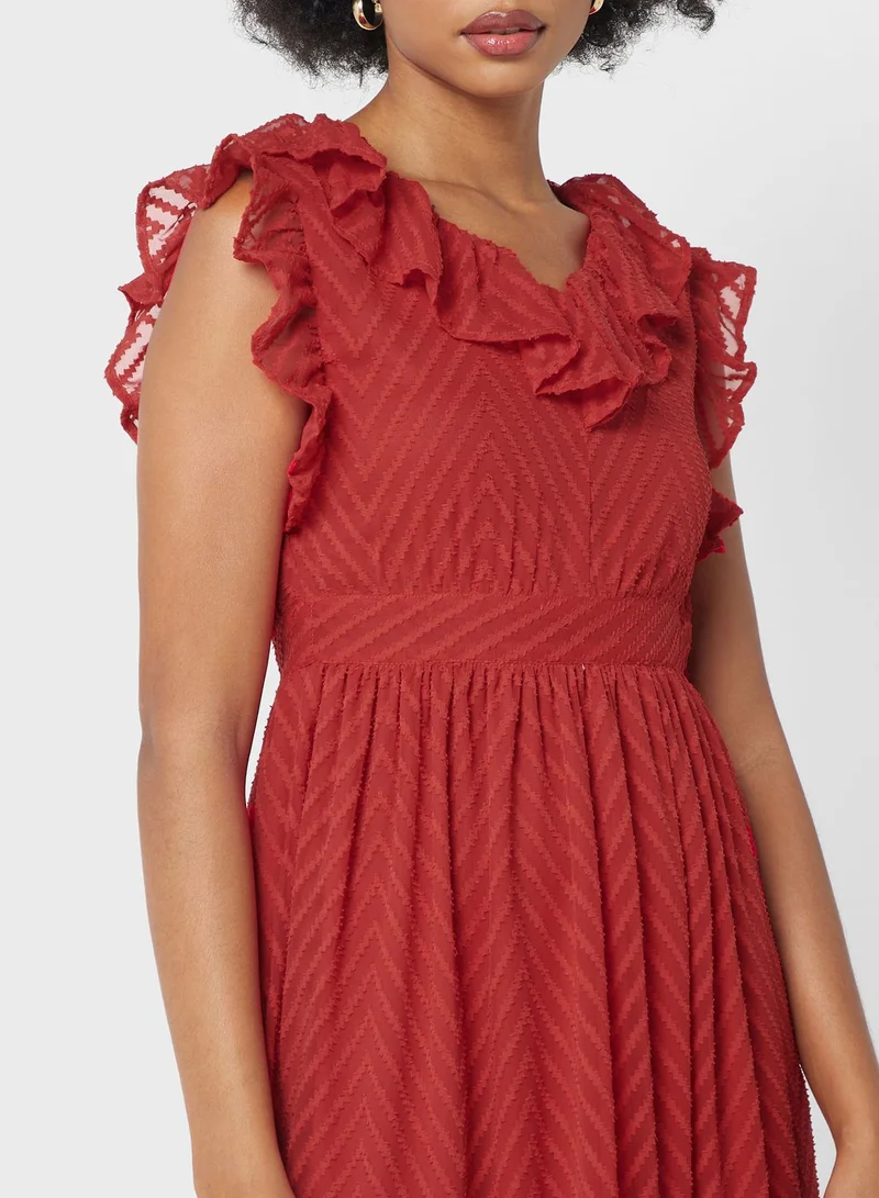 ELLA Ruffle Sleeve Dress