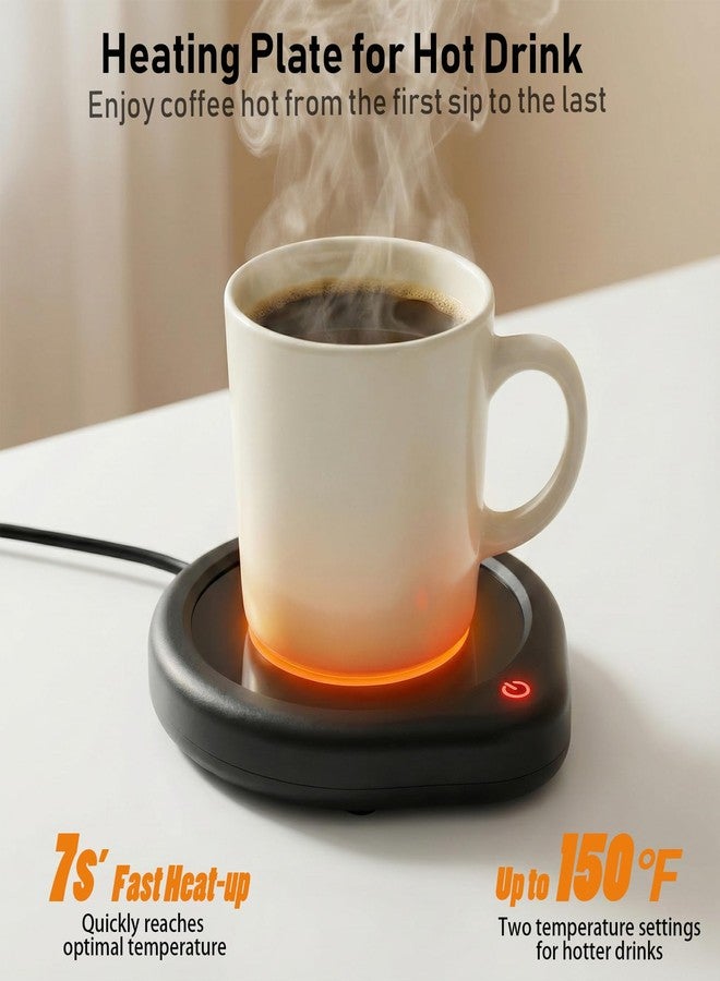 Oracer Coffee Mug Warmer, Cup Warmer for Desk with Auto Shut Off Smart Temperature Settings, Electric Beverage Tea Water Milk Heater for All Cups and Mugs, Heating Plate Candle Wax Warmer - Image 2