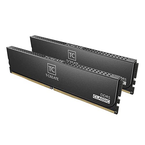 TEAMGROUP T-Create Classic 10L DDR5 32GB Kit (2 x 16GB) 5600MHz (PC5-44800) CL46 Intel XMP 3.0 & AMD Expo Compatible Desktop Memory Module Ram - CTCCD532G5600HC46DC01 - Image 1