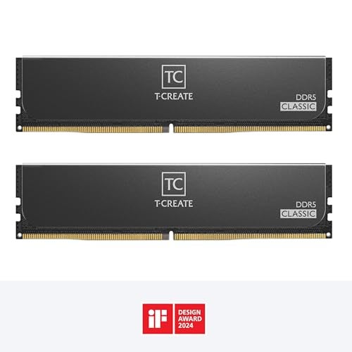 TEAMGROUP T-Create Classic 10L DDR5 32GB Kit (2 x 16GB) 5600MHz (PC5-44800) CL46 Intel XMP 3.0 & AMD Expo Compatible Desktop Memory Module Ram - CTCCD532G5600HC46DC01 - Image 2