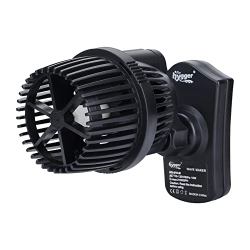 hygger 2100 GPH Aquarium Wave Maker Pump with Strong Magnetic Suction Base Ultraquiet 360 Degree Rotating Submersible Power Head for 75130 Gal Freshwater Saltwater Tank - Image 1
