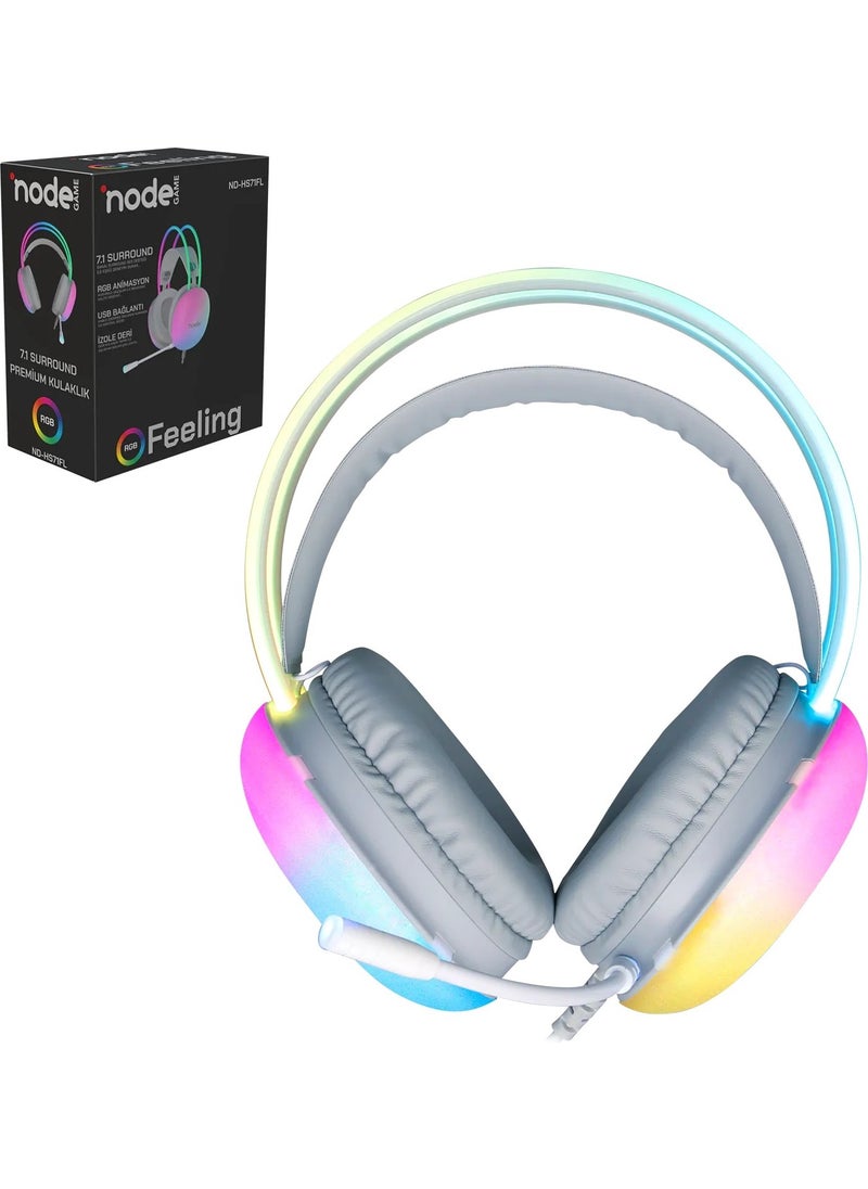 Node Game NodeGame ND-HS71FLBW 7.1 Headset  - Image 1