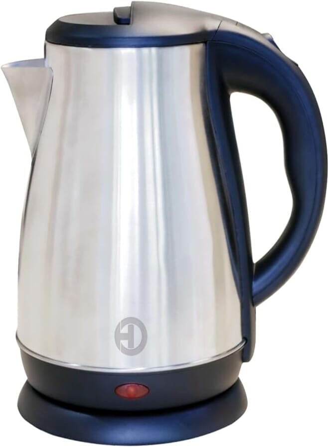 HOHO Electric Kettle, 1.8L Capacity, 1500W, Silver/Black