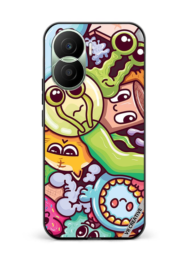 VR CREATIVE Protective Case Cover For Honor Play7T Pro Graphitti Design Multicolour - Image 1