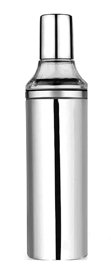 Vipron Stainless Steel Oil Dispenser Bottle 1 Litre (1000ml) – Leakproof Airtight Oil Pourer, Food Grade Kitchen Oil Container for Cooking, Vinegar & Sauce, Silver (Without Handle) - Image 2
