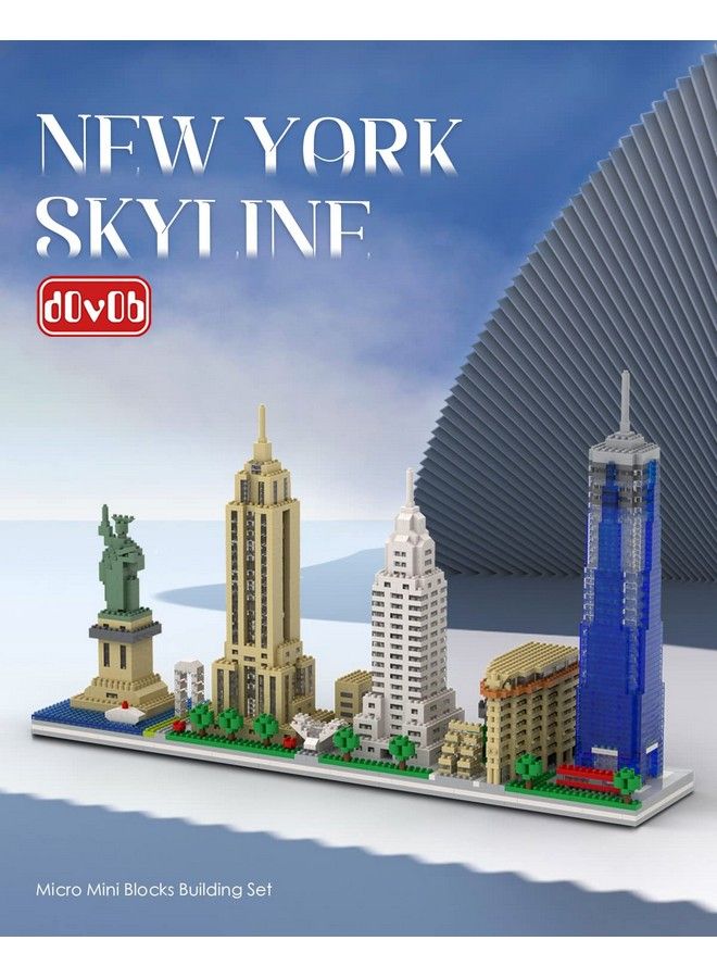 DOVOB Architecture New York Skyline Micro Mini Blocks Building Set 3048 Pieces Bricks 3D Puzzle Collection Model Kit As Gift For Adults Or Kids - Image 3