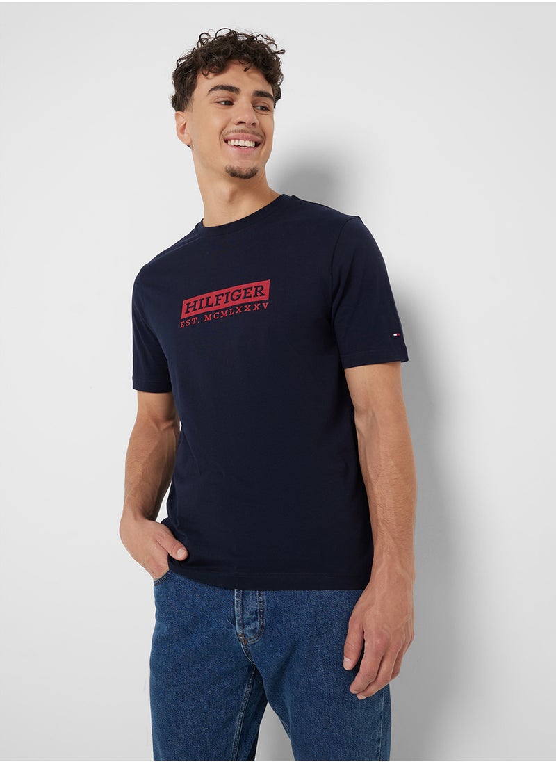 TOMMY HILFIGER Colour To Colour Graphic T-Shirt  - Image 1