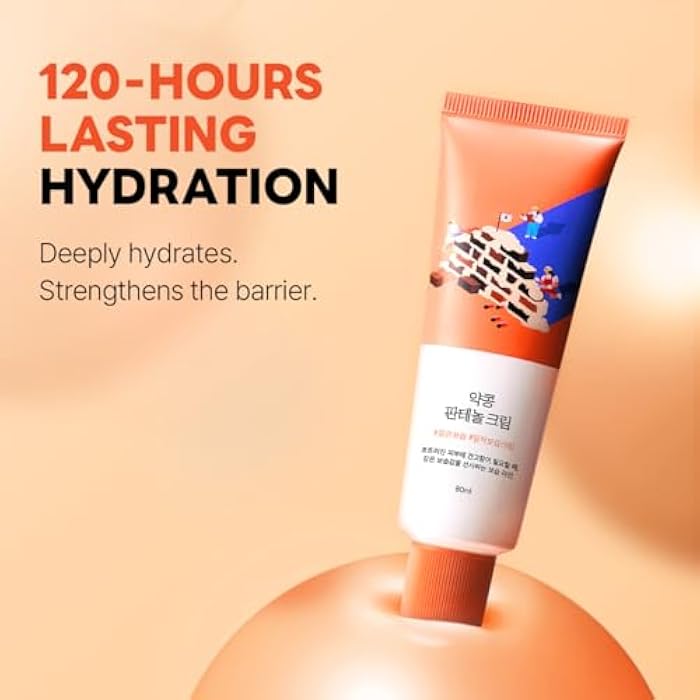 ROUND LAB Soybean Panthenol Cream 2.71 Fl Oz, 120-Hour Deep Hydration and Skin Barrier Repair Moisturizer with Nano Niosome Panthenol, Improves Rough Texture, Locks in Moisture, Korean Skincare - Image 2