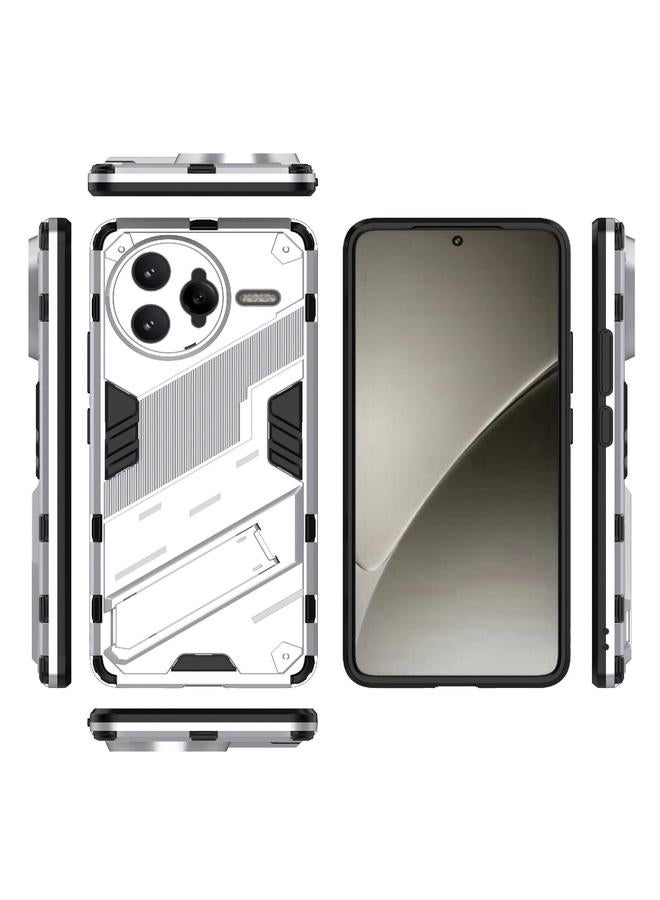 اس-توب جراب لهاتف Redmi K80 Pro / Poco F7 Ultra Punk Armor 2 في 1 PC + جراب هاتف TPU مع حامل - Image 3