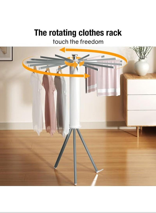 Stowable folding clothes dryer stand,high-quality aluminum alloy clothes drying rack floor pole single layer