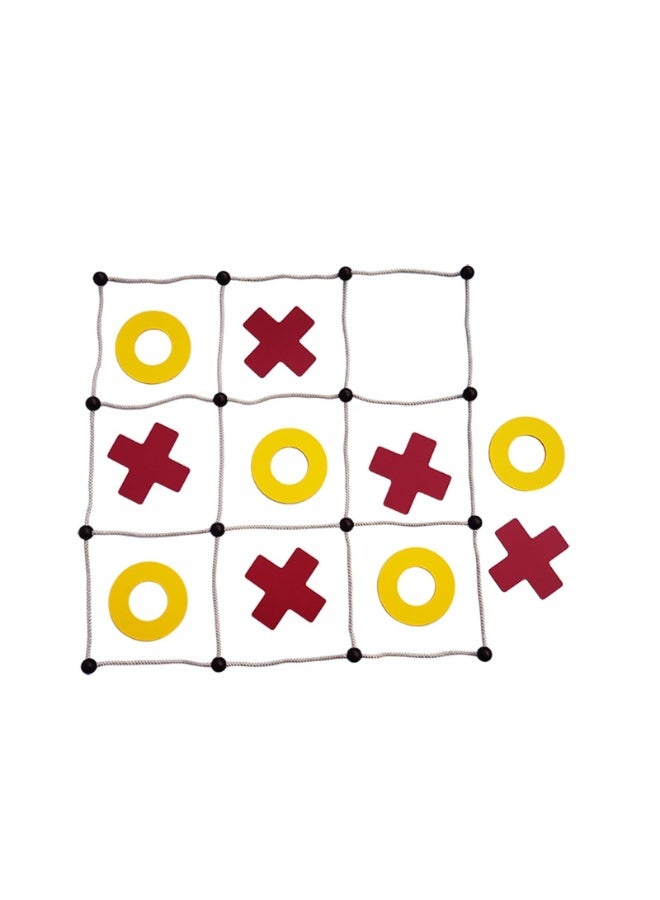 11PCS Giant Tic Tac Toe Outdoor Game | No Assembly | Bean Bag Toss with Rope Game Board | Large Tic Tac Toss Across Yard Game for Kids & Family - Image 2