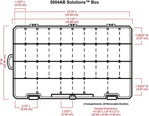 ArtBin Large Solutions Box Clear Art & Craft Organizer with Dividers - Plastic Storage Case for Convenient and Versatile Storage - Ideal for Various Craft Supplies - Image 3