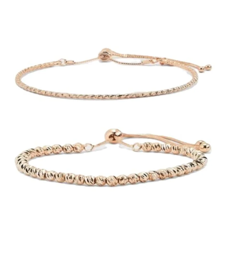 باكلي لندن BUCKLEY LONDON SOHO BRACELET- ROSE + RIDLEY BRACELET- ROSE GOLD
