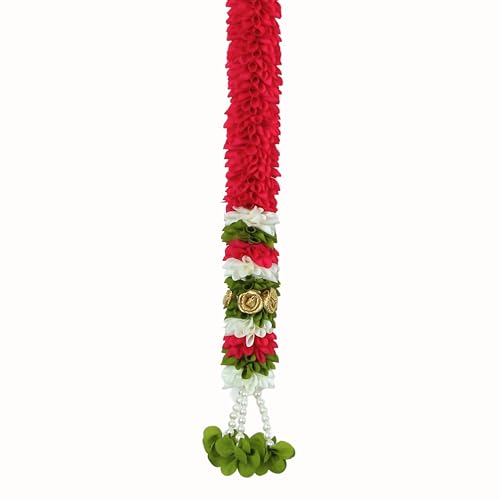 Daedal Crafters Thoma Door Set Toran for Main Door Entrance, Reusable Thoran for Mandir & Living Room Décor, Bandarwal for Festival Decoration, Flower Hanging for Home Décor (42x24 inch) - Image 5