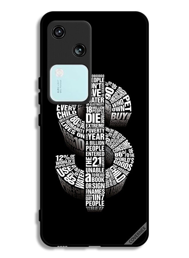 Covernex Vivo V30 5G Protective Case Cover Calligraphy Dollar - Image 1