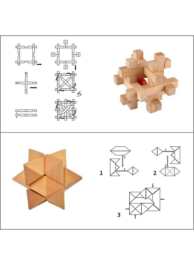 ULT-unite 3D Wooden Cube Brain Teaser Puzzle - Image 3