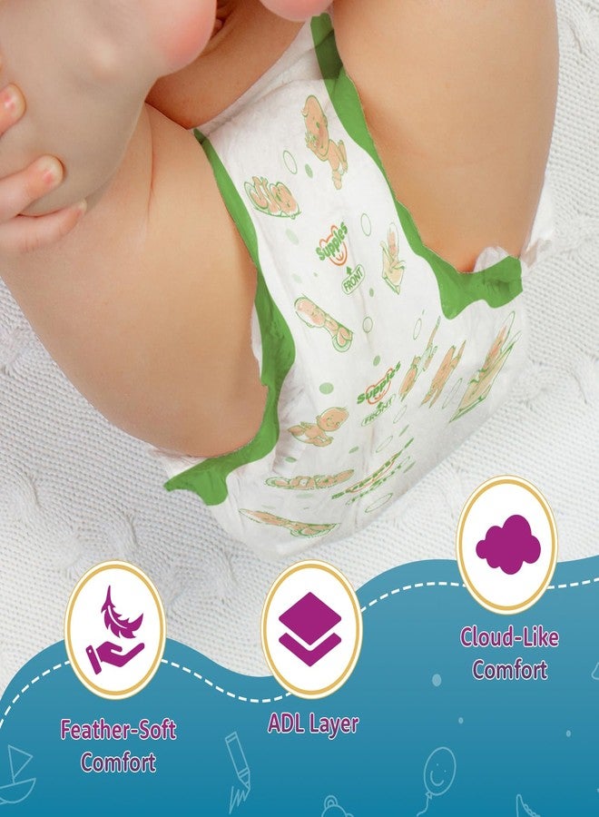 Supples Amazon Brand - Supples Premium Newborn Taped Diapers | Derma Tested, Extra Soft, High Absorbency with Wetness Indicator & Umbilical Cut Design, 12 Hrs Absorption | NB/XS | Up to 5 kg | 36 Count - Image 3