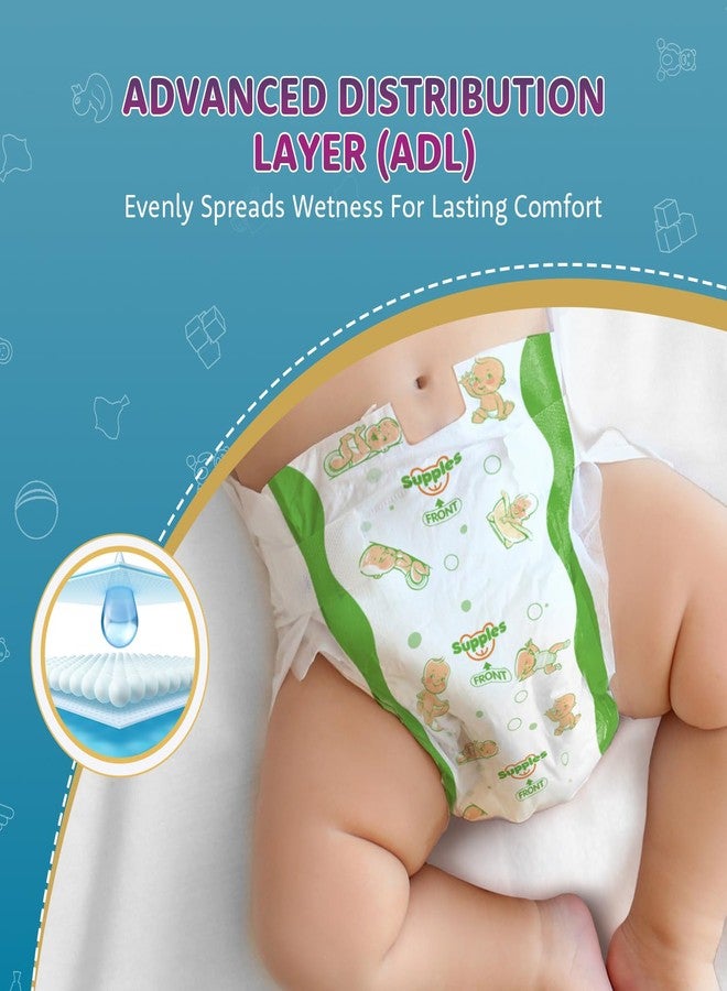 Supples Amazon Brand - Supples Premium Newborn Taped Diapers | Derma Tested, Extra Soft, High Absorbency with Wetness Indicator & Umbilical Cut Design, 12 Hrs Absorption | NB/XS | Up to 5 kg | 36 Count - Image 2