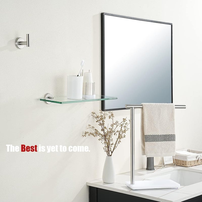 JQK Bathroom Glass Shelf, TGS101L16-BN - Image 4