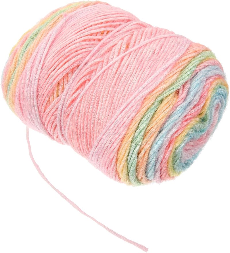 ORFOFE Gradient Cotton Yarn Bulk for Knitting and Crocheting Breathable Multi-Function Colored Yarn for DIY Crafts Home Decor Jewelry Making and Apparel Accessories - Image 1
